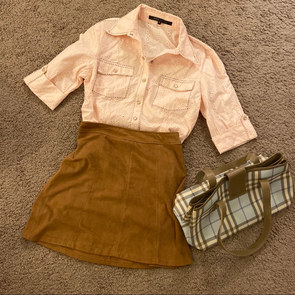 MarcJacob Classic stitched light pink shirt